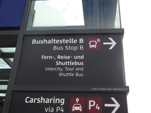 Reisebus Tour Bus at BER Airport Berlin